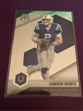 Panini Mosaic Carson Wentz Card - Blue & White